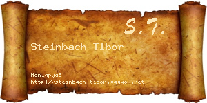 Steinbach Tibor névjegykártya