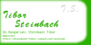 tibor steinbach business card